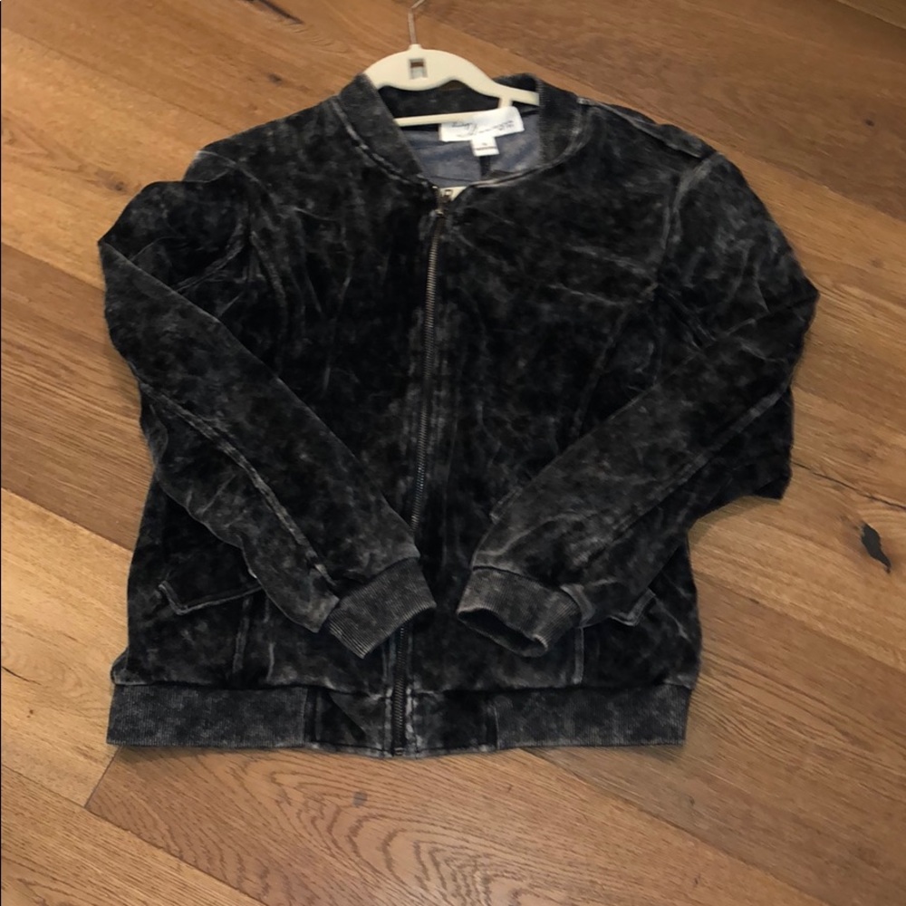 Vintage Havana Velour Bomber